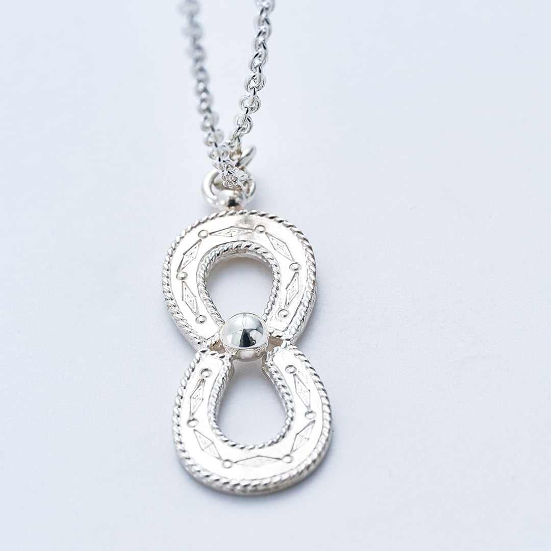 C-046 Spirit Horseshoe necklace (double) (70cm) | WAKAN SILVER