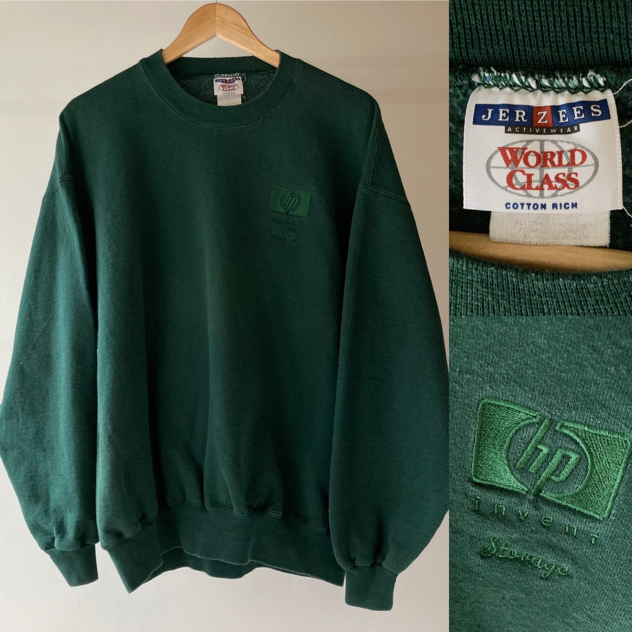 HP 企業刺繍スウェット ダークグリーン【0226A52】 | 【公式】Thrift