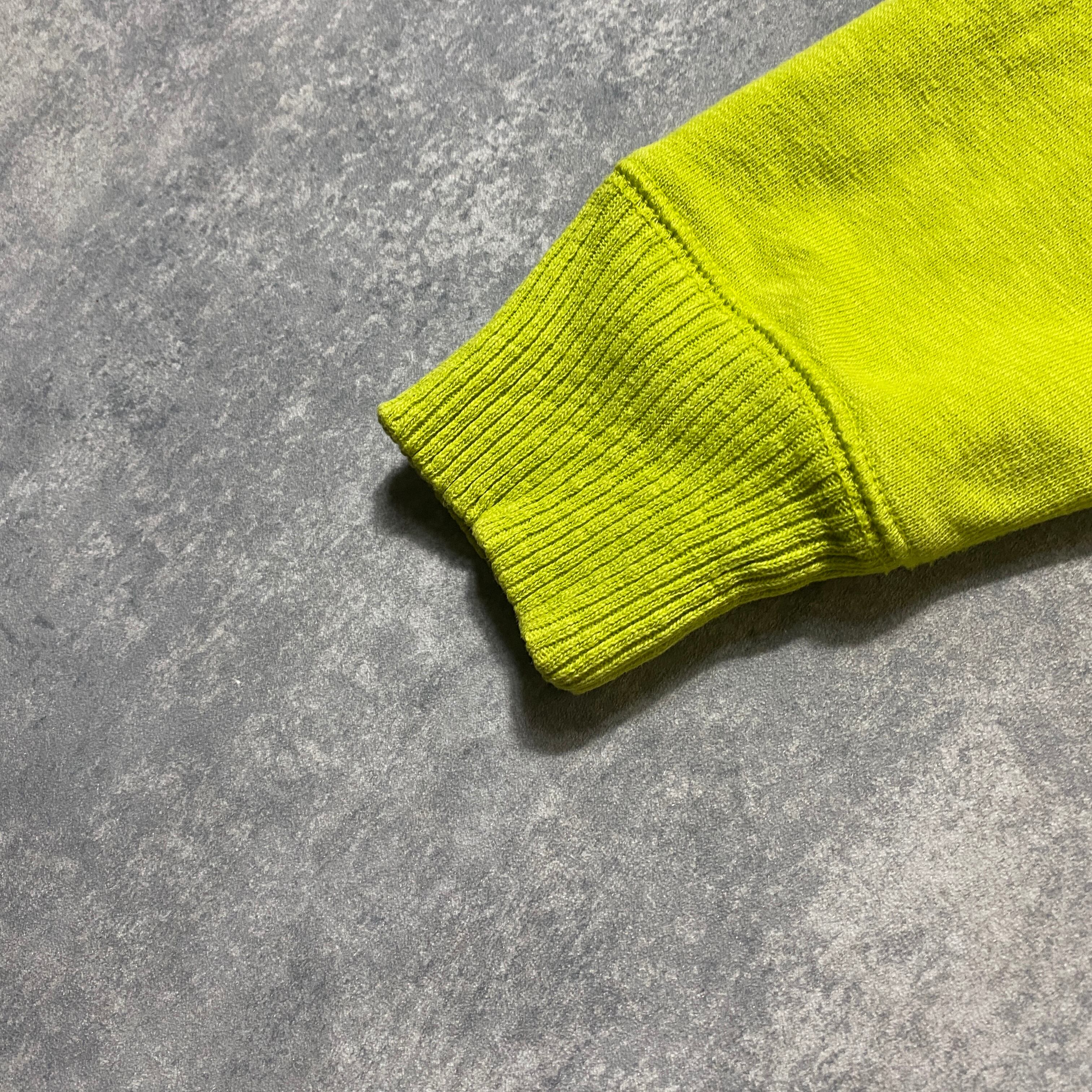 stussy ステューシー ワンポイント プリントロゴ ライムグリーン