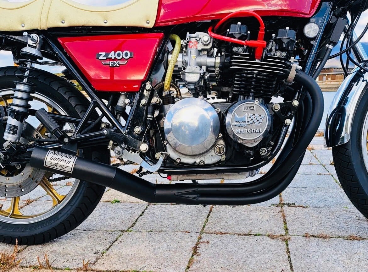 Z400FX 手曲げ 集合管 ショート管 疾風 ハヤテ グチパチ コラボ