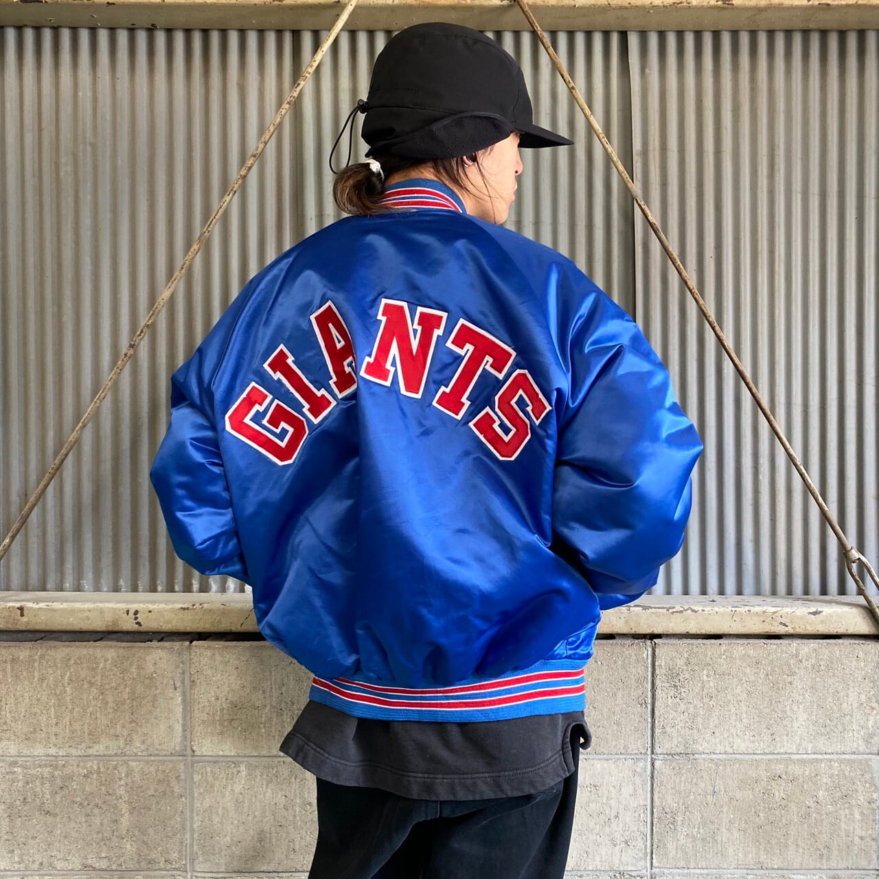 90s chalk line Mets USA製 ナイロンスタジャン L 90s chalk line Mets