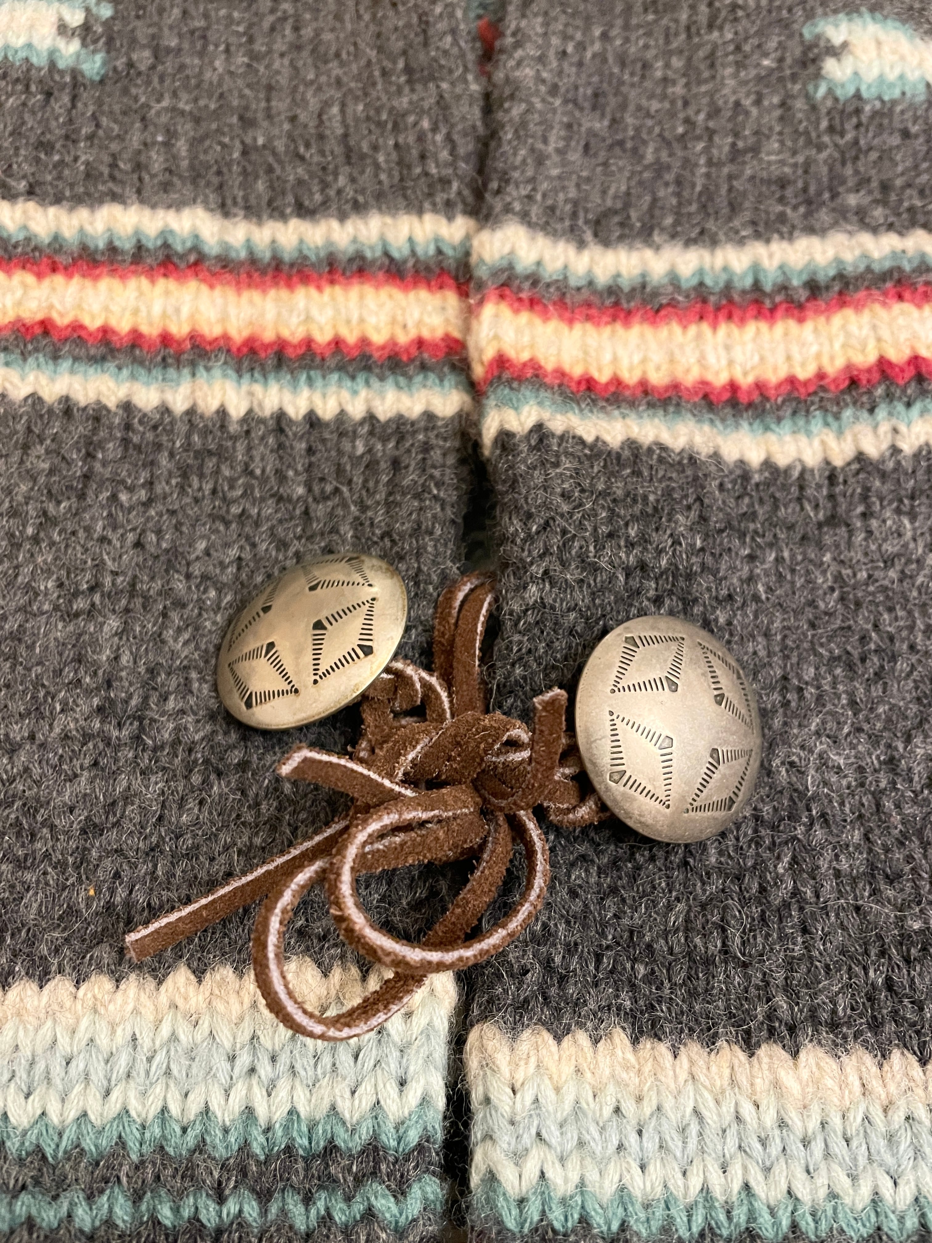 RALPH LAUREN ラルフローレン ネイティブ柄 ハンドニットカーディガン