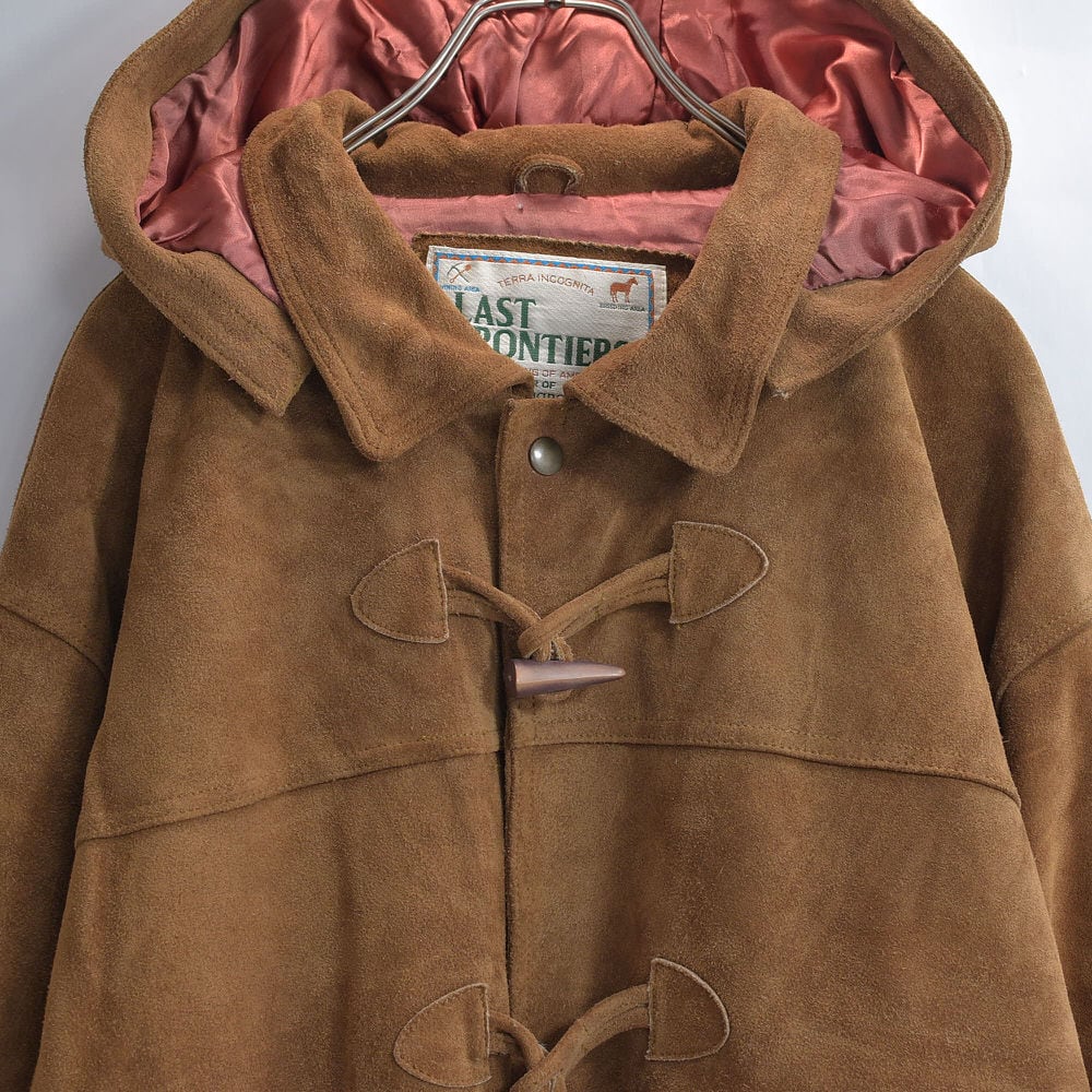 90s～ LAST FRONTIERS スウェードレザー ダッフルコート 本革