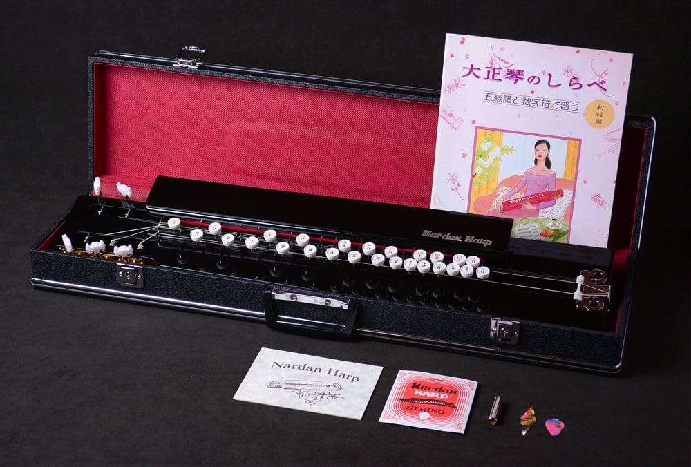 ナルダン大正琴 BLACK（ブラック）艶あり 初心者向けセット | ナルダン