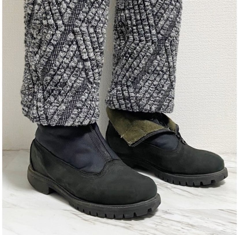00s〜 timberland × woolrich zip up suede leather boots | protocol