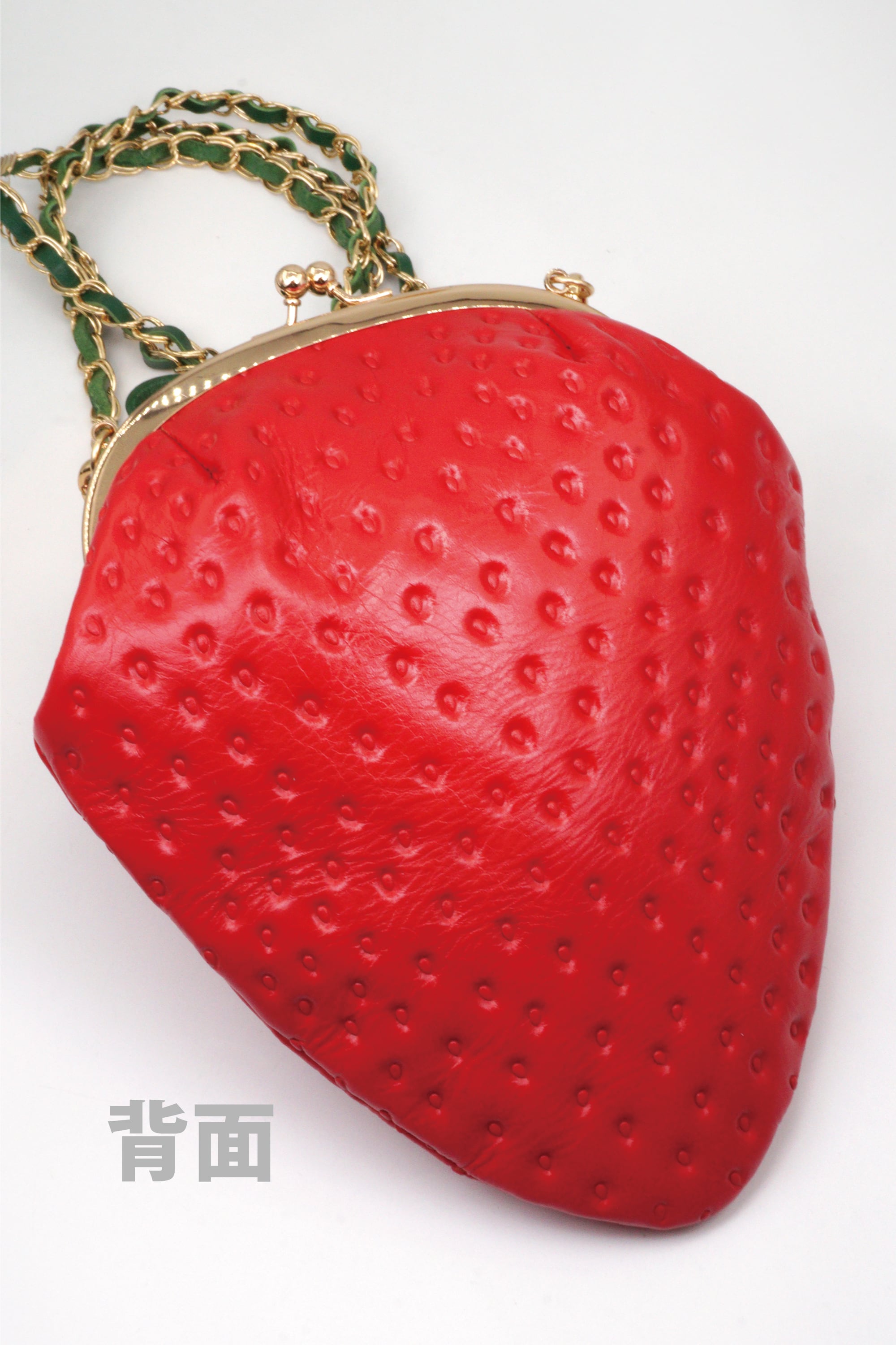 苺がま口バッグ2WAY／赤いちご（牛革製） | EARL'S FAVOURITE