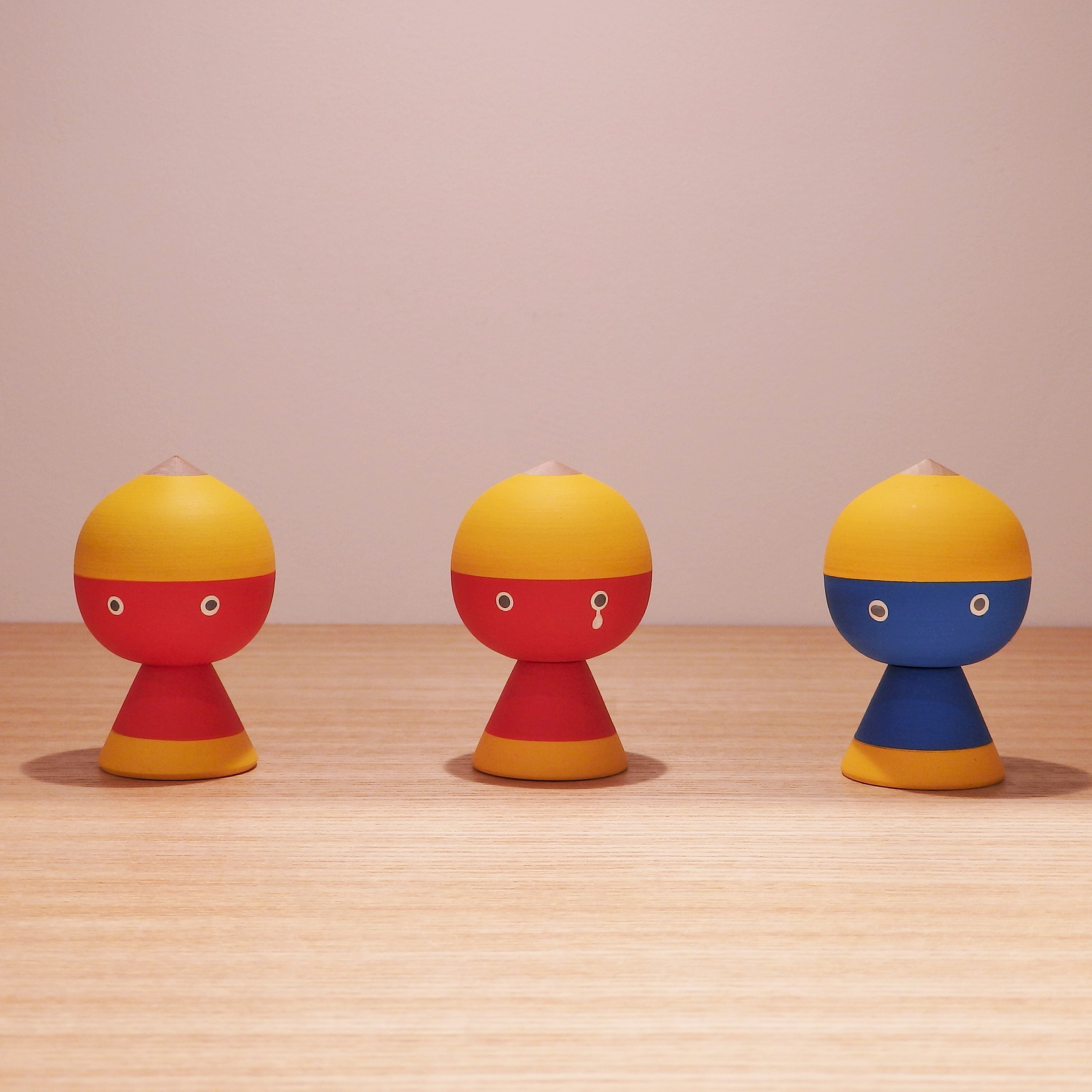 飾りコマ 泣いた赤おに・青おに 大サイズ | 山形の銘品・伝統工芸品