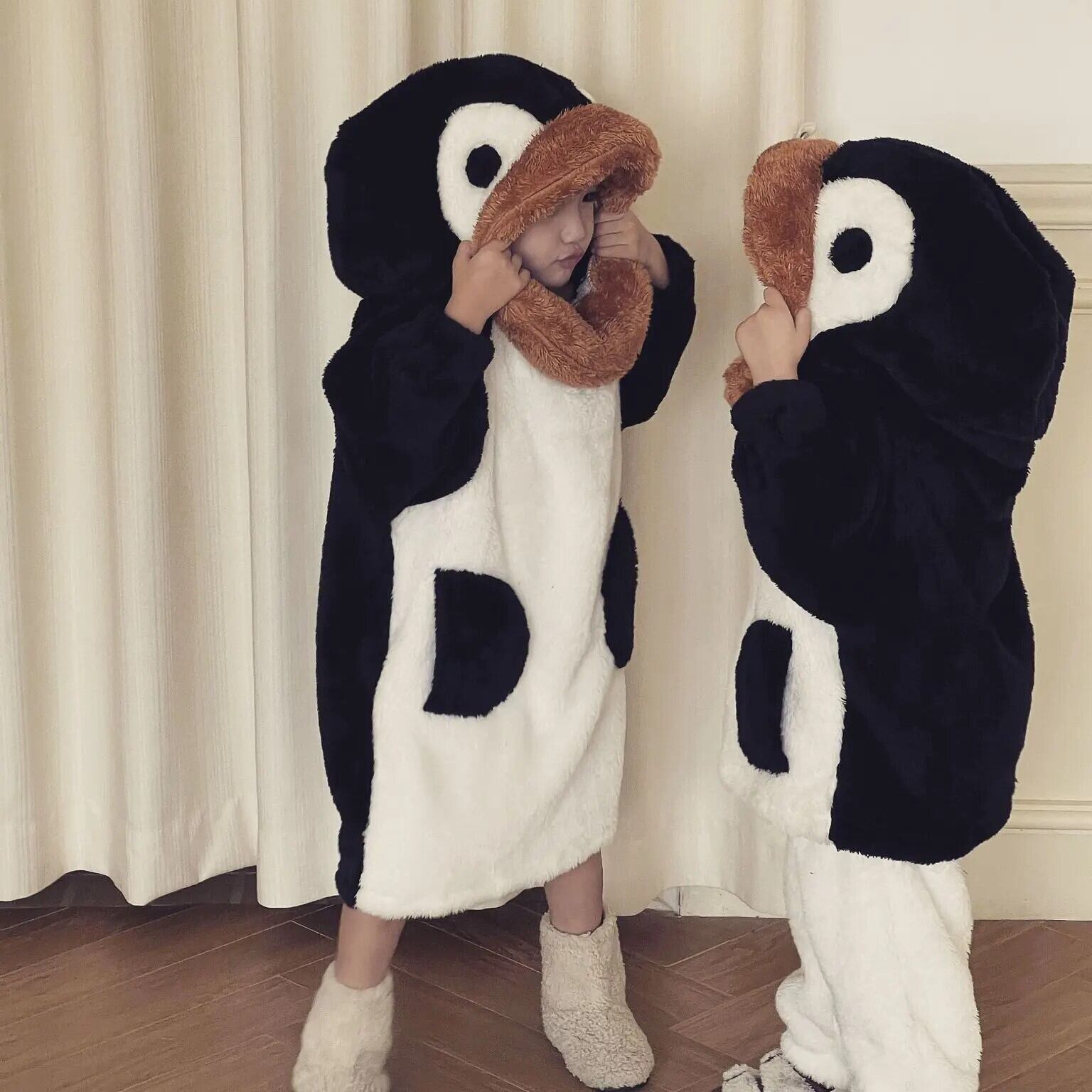 ゆめ＊様】 しろくまさん ＆ ペンギンさん 着ぐるみコスチューム ぬい