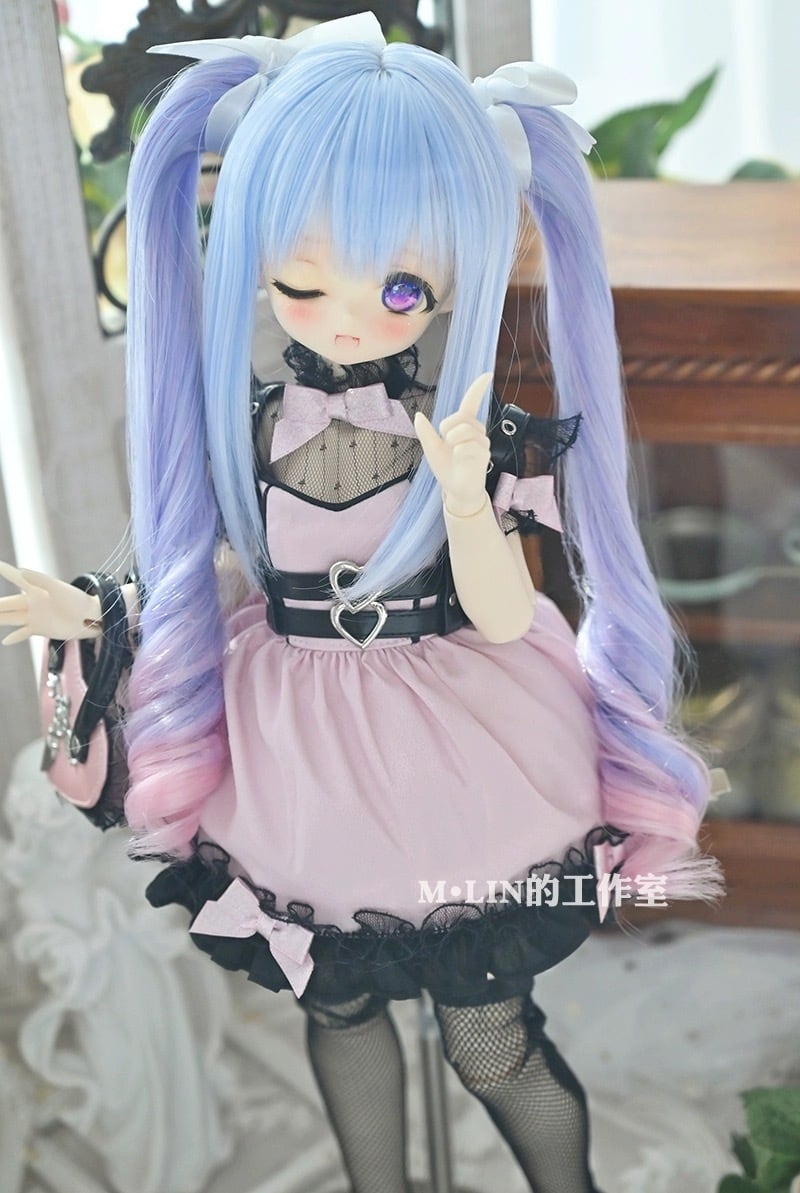 BJDドール用ウィッグ 8-9インチ 全6色 MDD/kumako/DDサイズ通用 1/3