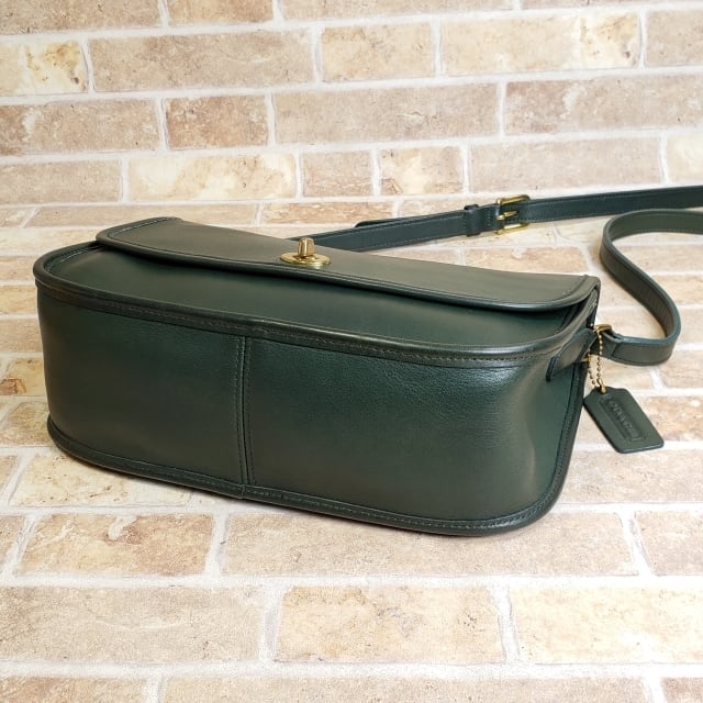 オールドコーチ ☆ USA製 ターンロック レザー ショルダーバッグ