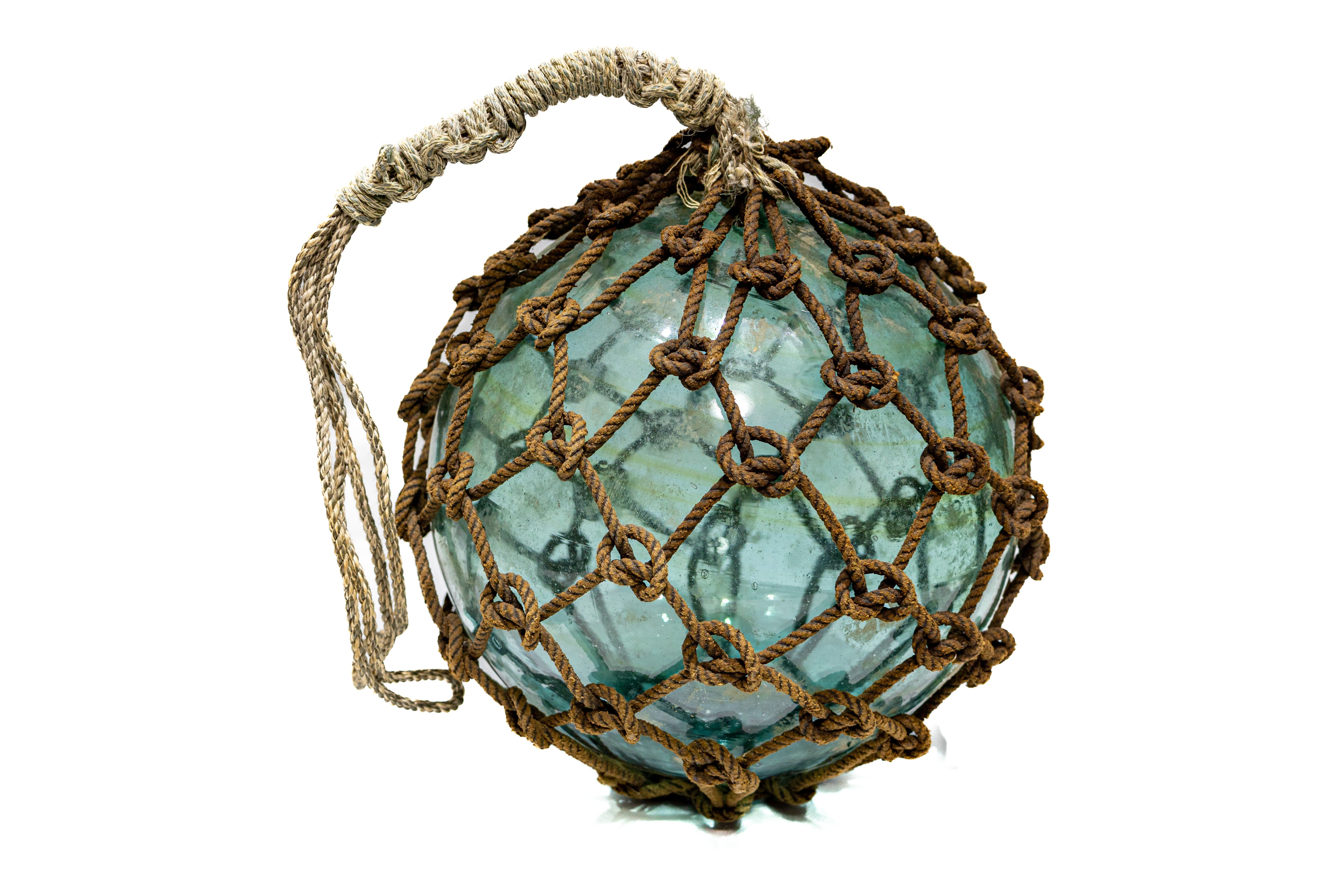 五島列島の漁師が使っていたガラス浮き玉・ビン玉 大（約24cm