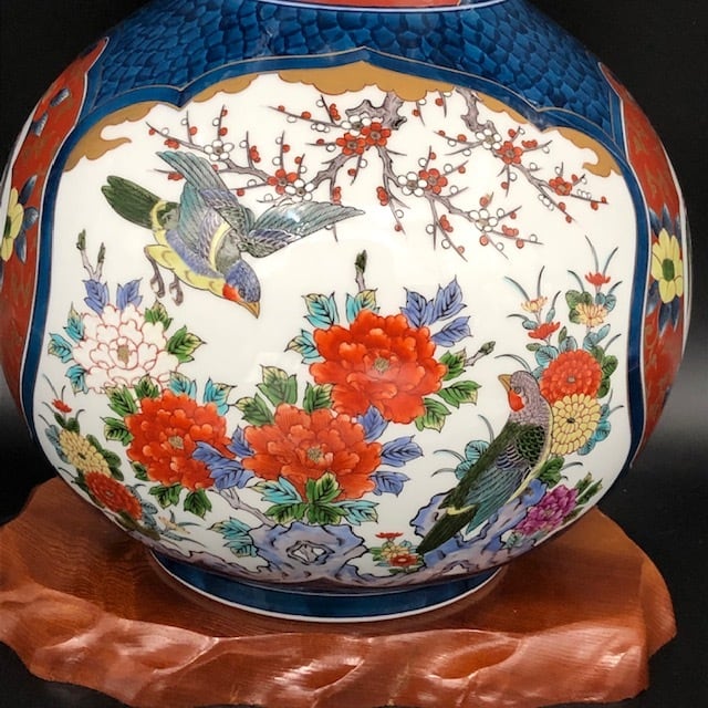 有田焼 藤井勝雲窯 染錦花鳥瓢型壷 | 有田焼ショップ まるとも陶磁器