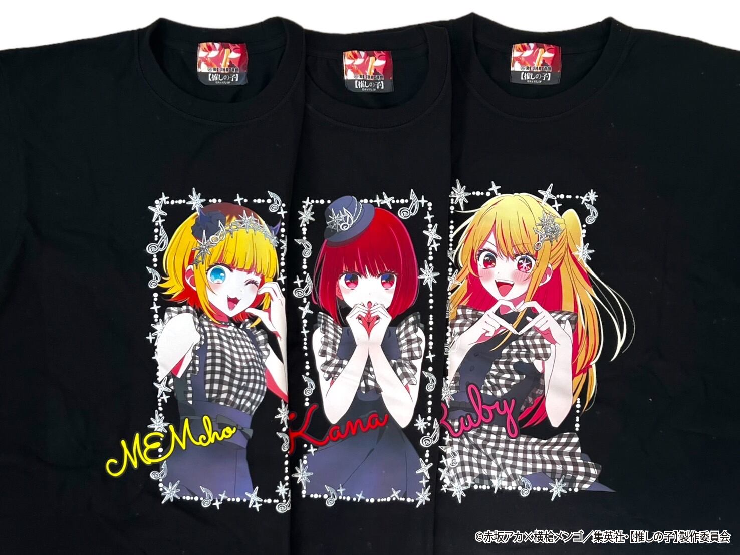 推しの子】B小町-Noir-MEMちょ Tシャツ(描き下ろしイラスト商品) | RE