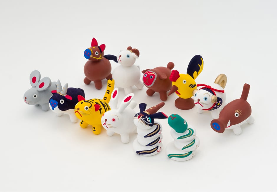 木彫十二支セット（桐箱入り） | 木彫十二支 おぐら屋