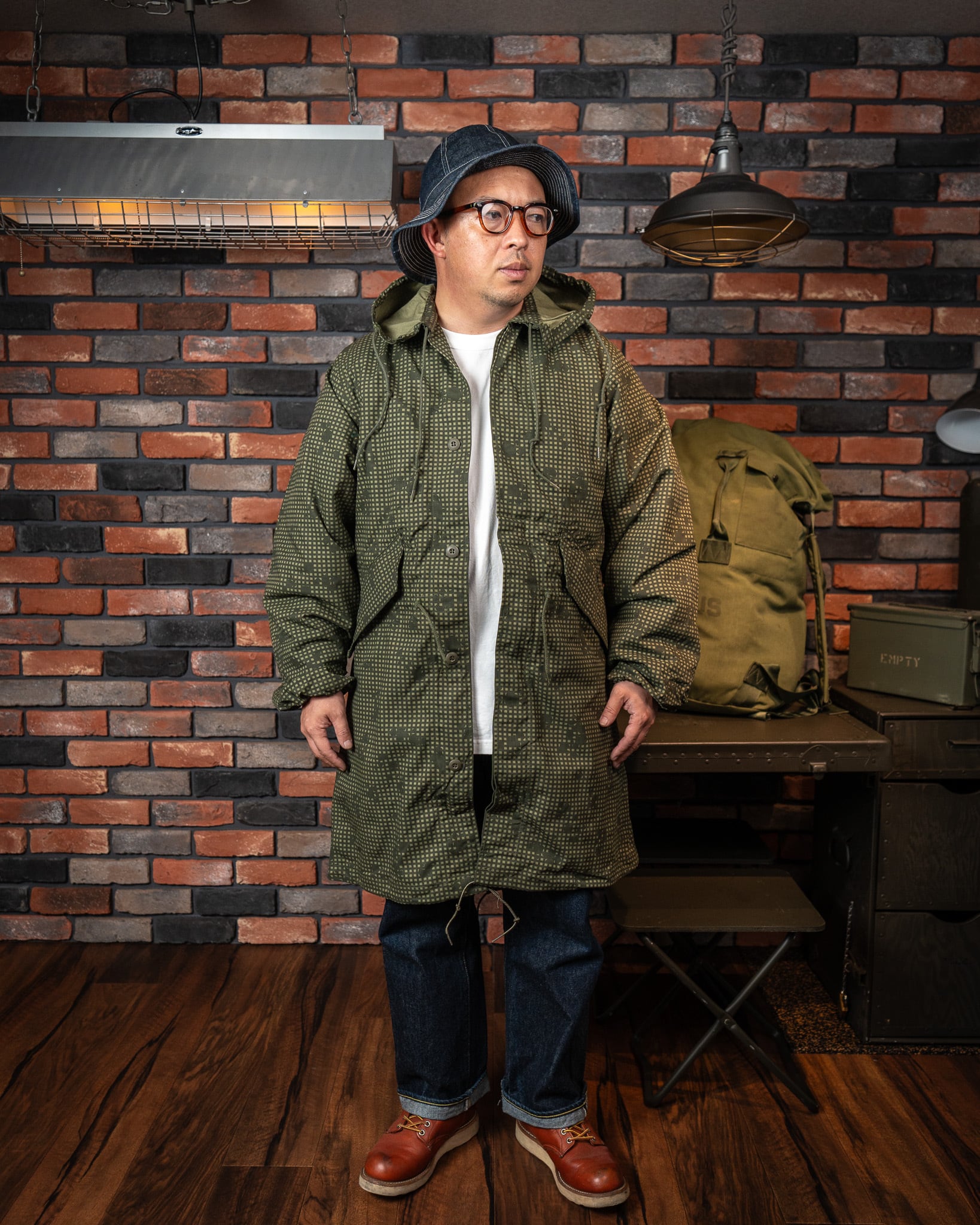 A DEADSTOCK】U.S.Army Night Desert Camouflage Parka Shell With
