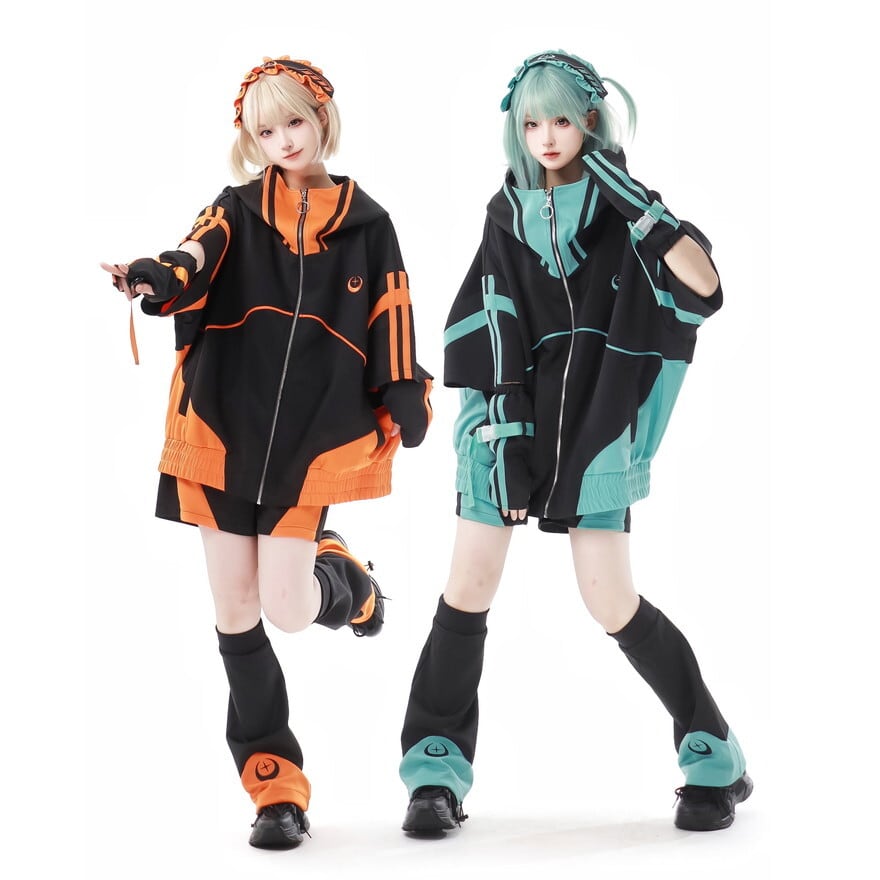 SEASONZ 地雷系 猫耳 セットアップ 3点セット サイバーパンク 半袖