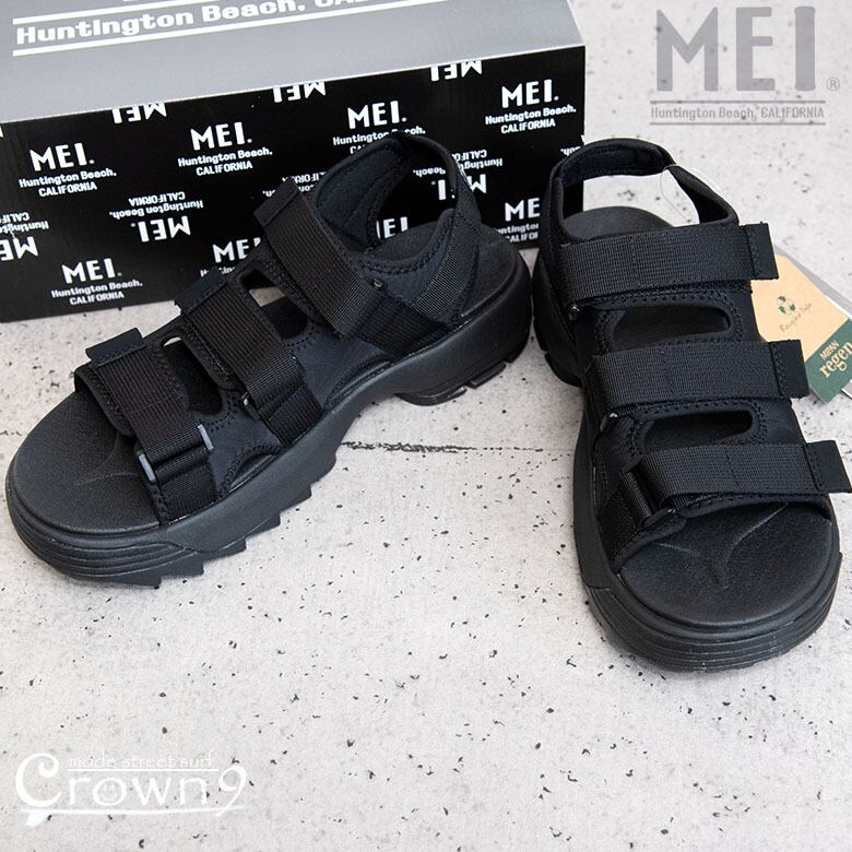 本革 レザー グルカサンダル メンズ ブラック 黒 crown9 | crown9