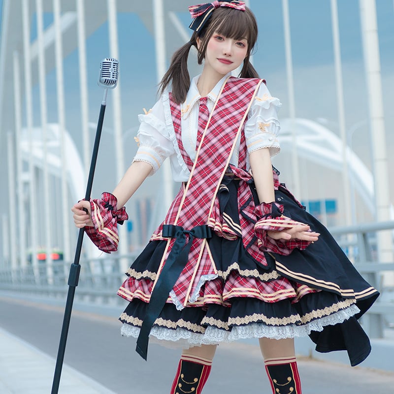 キラキラ アイドル衣装】ライブ MV ステージ衣装 オールインワン