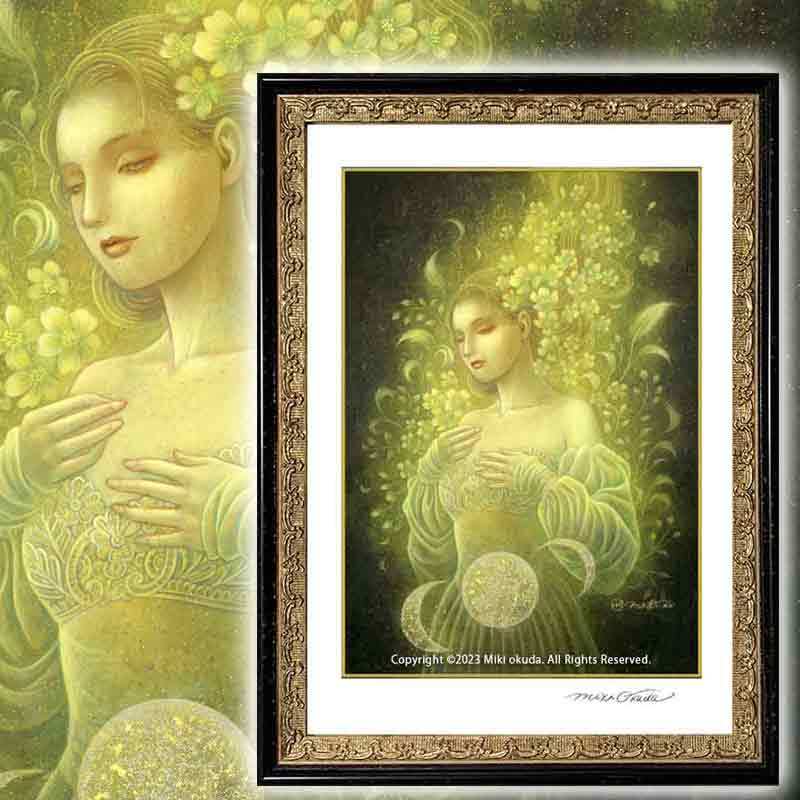 月の追想】SSサイズ│スピリチュアル│ジクレー版画│ | 光の幻想