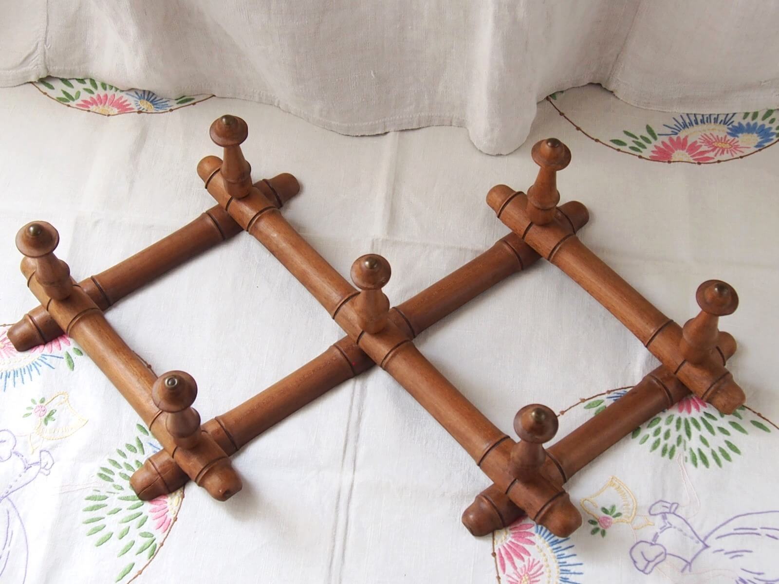 フランスアンティーク 木製コートフック 壁掛けフック | Bonny Bee