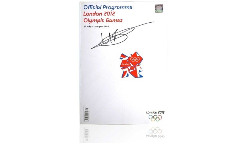 証明書付】ウサイン・ボルトサイン入りロンドンオリンピック公式