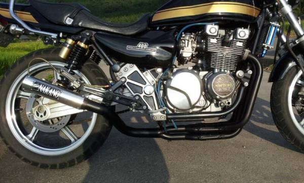 特別価格！ゼファー400 ナカガニ管 50π 黒 ナカノ製 4-2-1 マフラー | DAJI