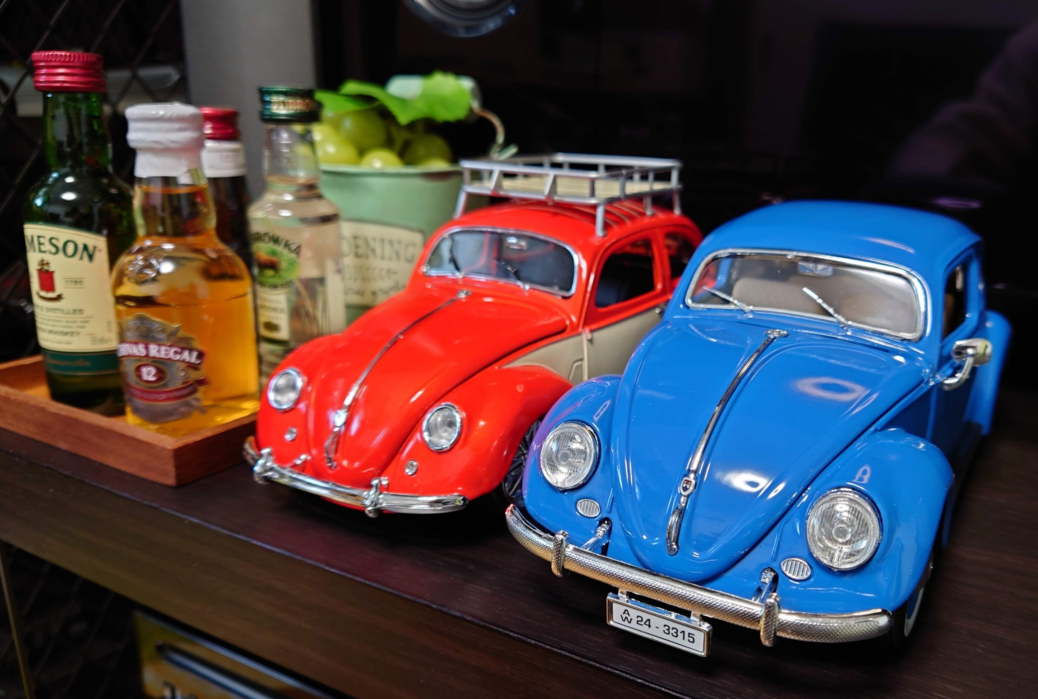 1/18 フォルクスワーゲン ビートル ブルー VW BEETLE 1955 ダイ