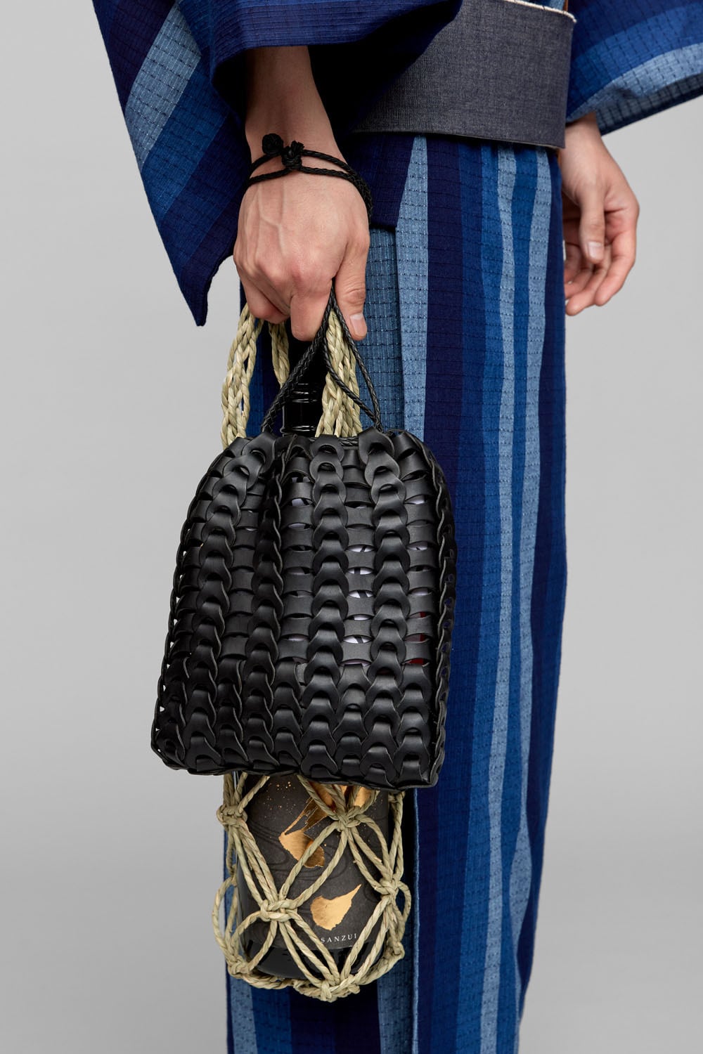 巾着 / il micio(イル ミーチョ) / B-3 巾着 / Vachetta NERO | Y