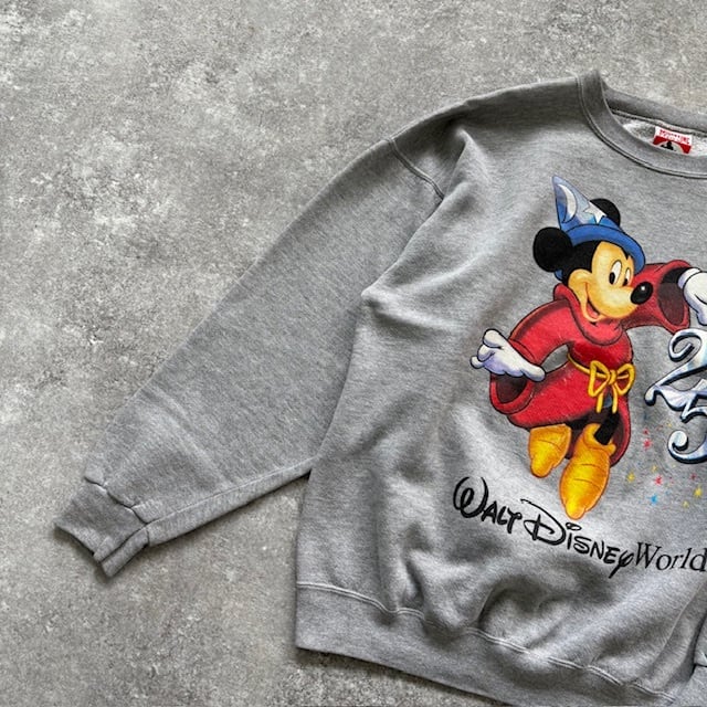 Disney】90s USA製 ディズニー ミッキースウェットトレーナー 25th