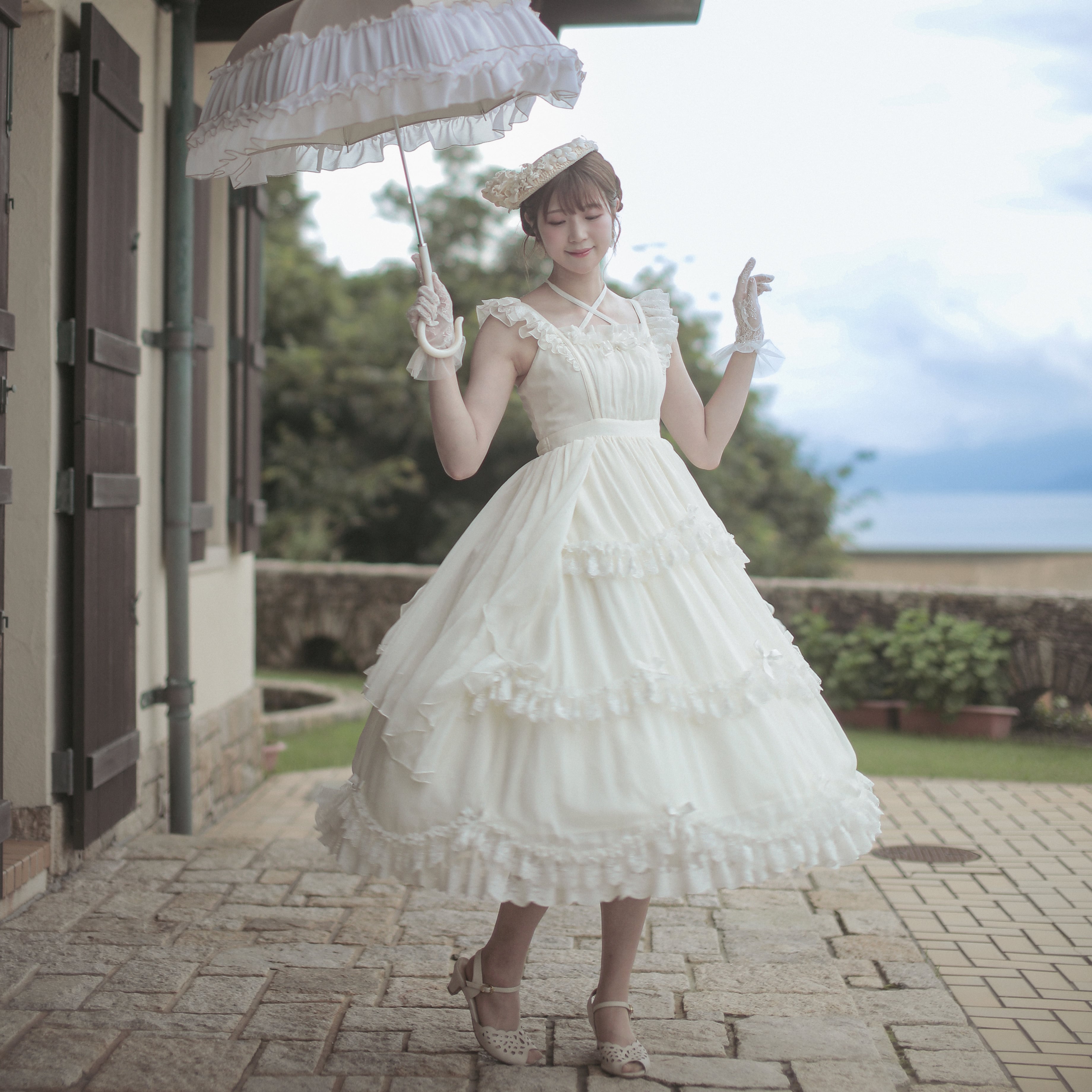 サマーガーデン フロントクロスジャンパースカート | HoshibakoWorks