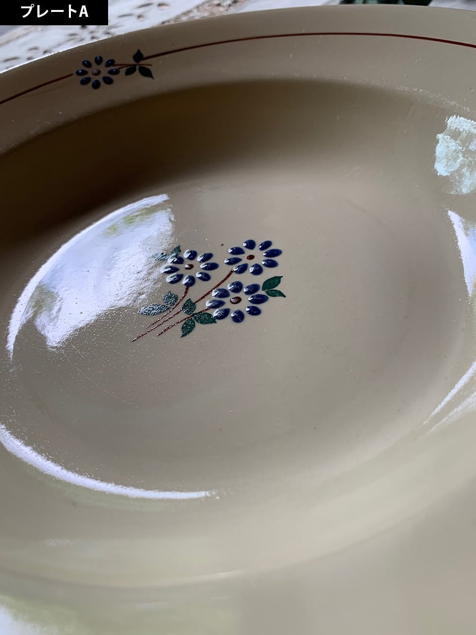 青い花のスープ皿 【2枚セット】GENEVIEVE | Brocante de La Cocotte