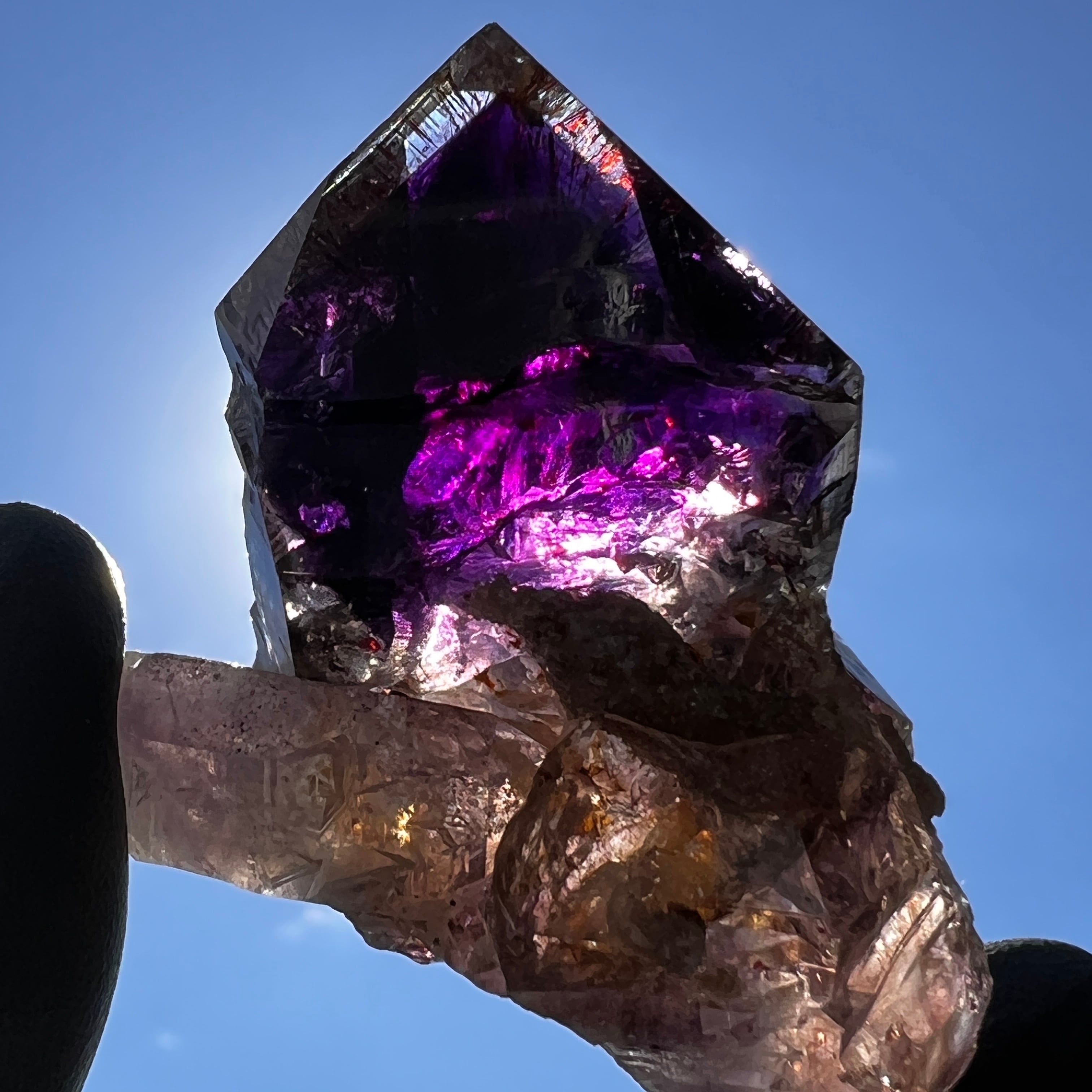 水入り ブルーフレーム セプター シャンガンアメジスト ジンバブエ