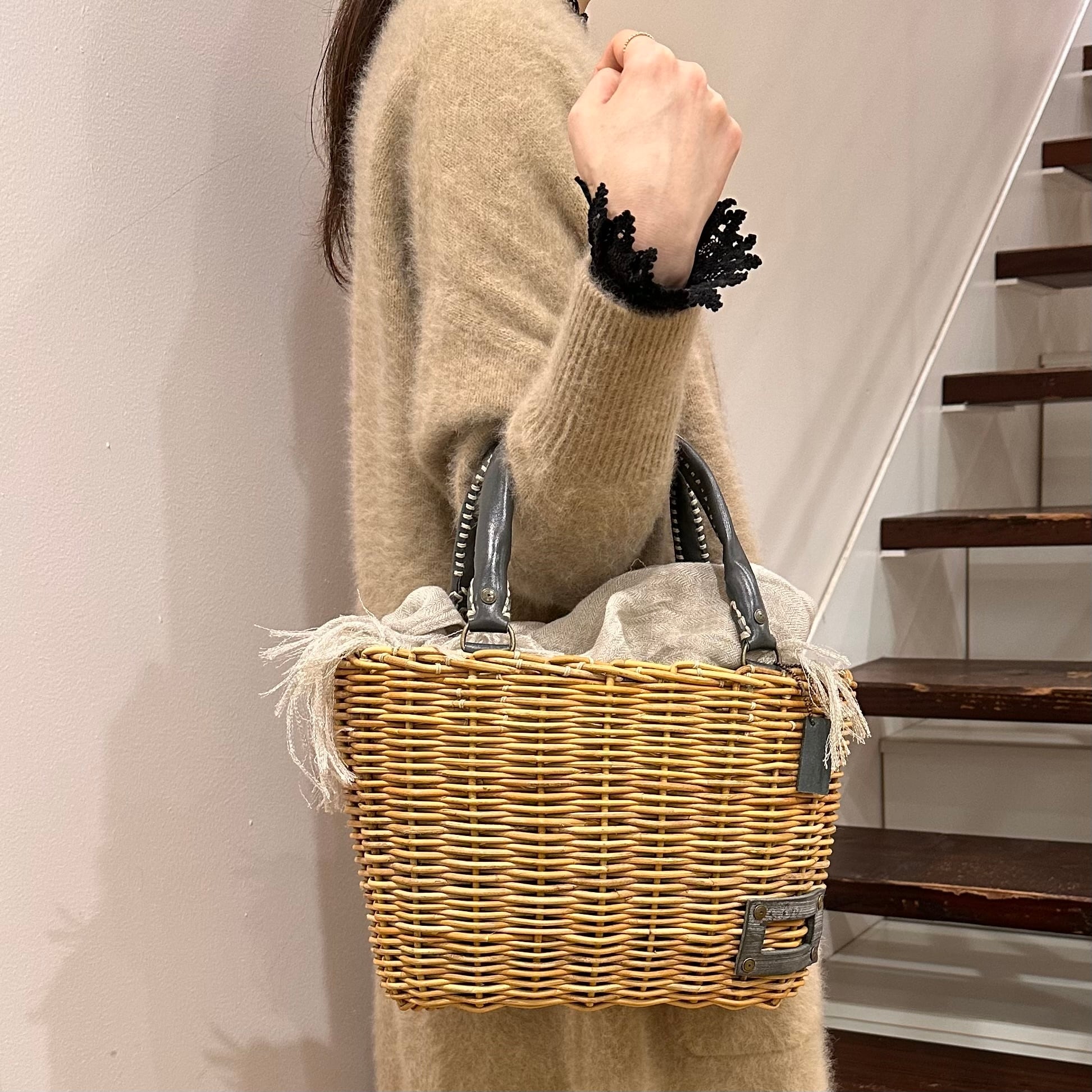 エバゴス ミニ ケリー かっちりバッグ ブラウン 【公式通販】