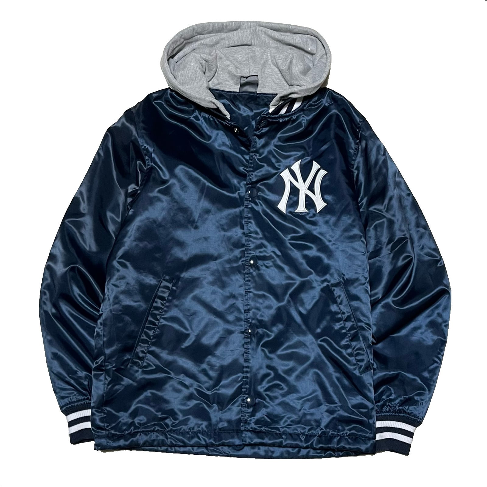 size M】MLB ヤンキース NY ナイロンジャケット コーチジャケット