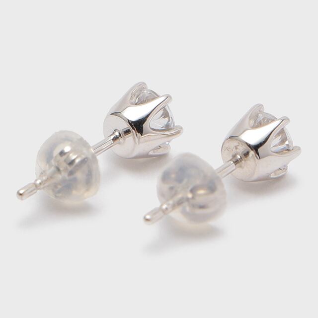 プラチナ950 ダイヤモンド ラインデザイン “天使のピアス” プラチナ