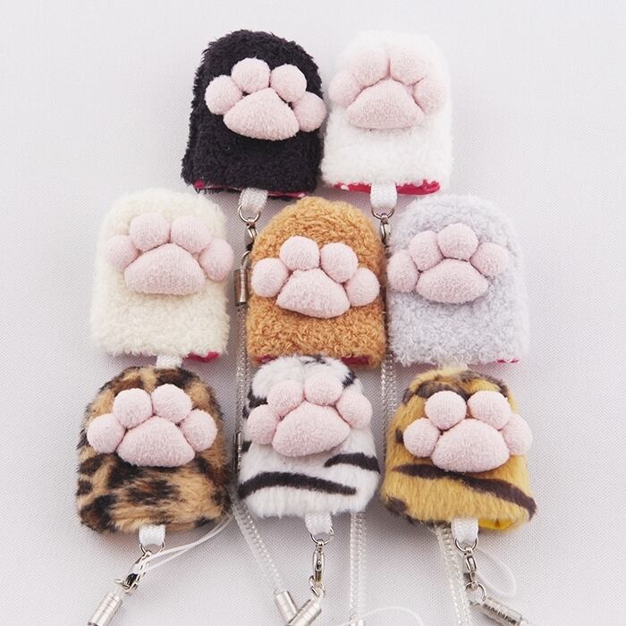 画面クリーナー 可愛いい肉球ストラップ100個 送料込み 画面クリーナー