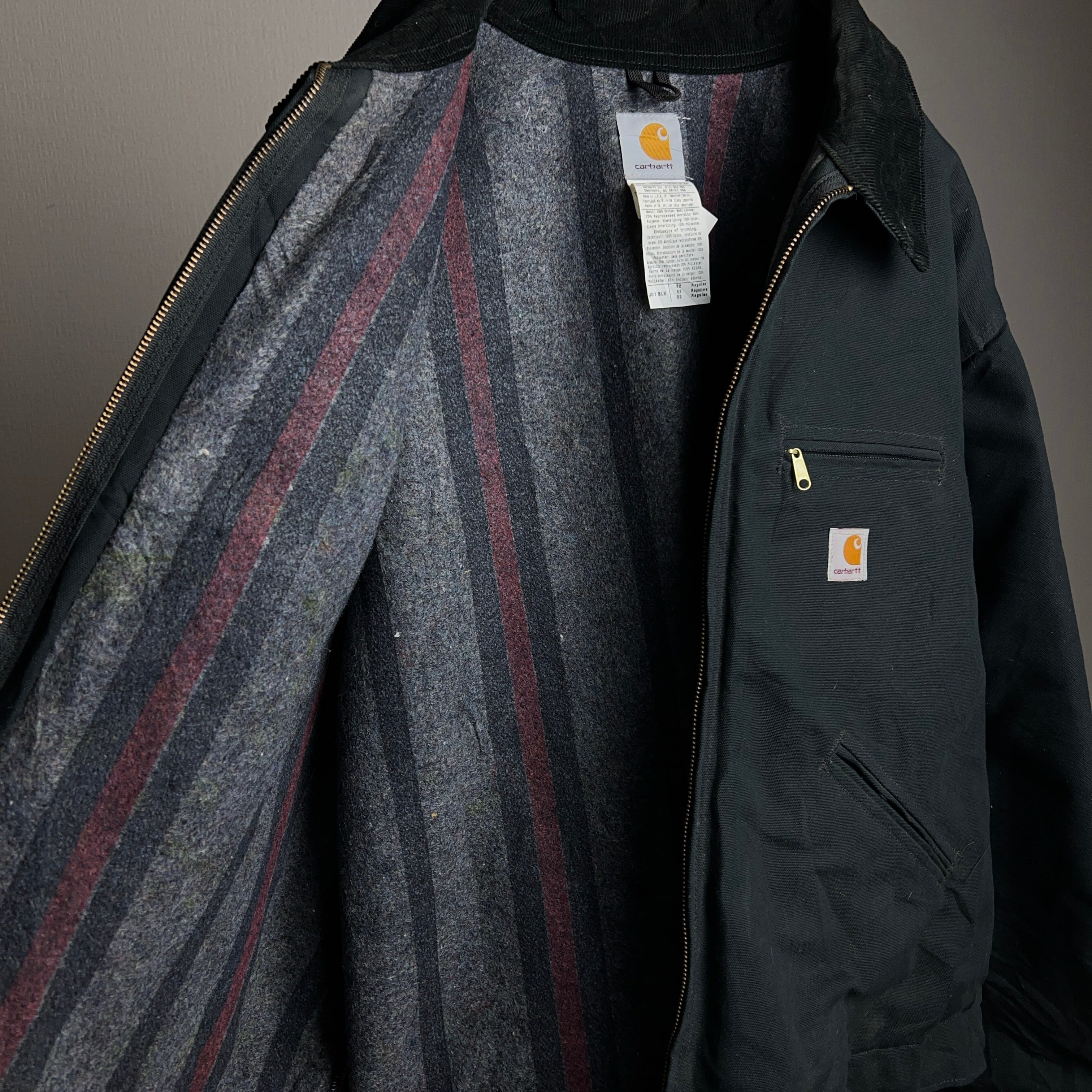 90's Carhartt Detroit Jacket Black USA製 90年代 カーハート