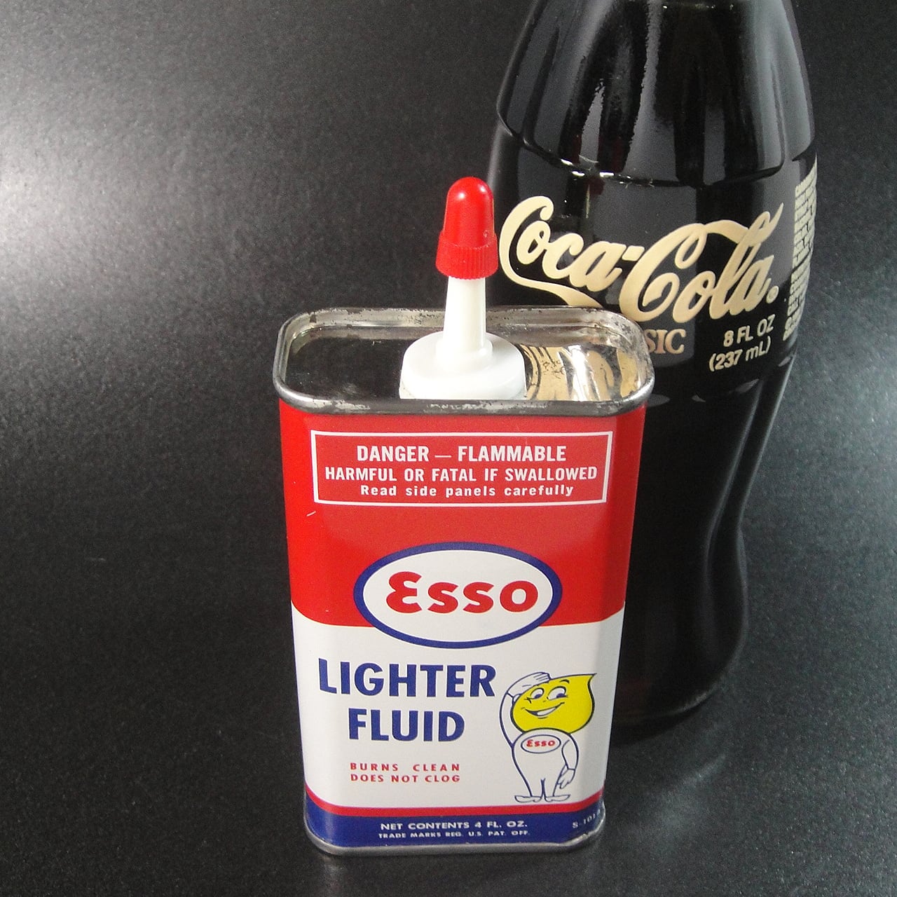 送料無料】60'sアメリカ製 エッソESSO ライターオイル缶 オイル