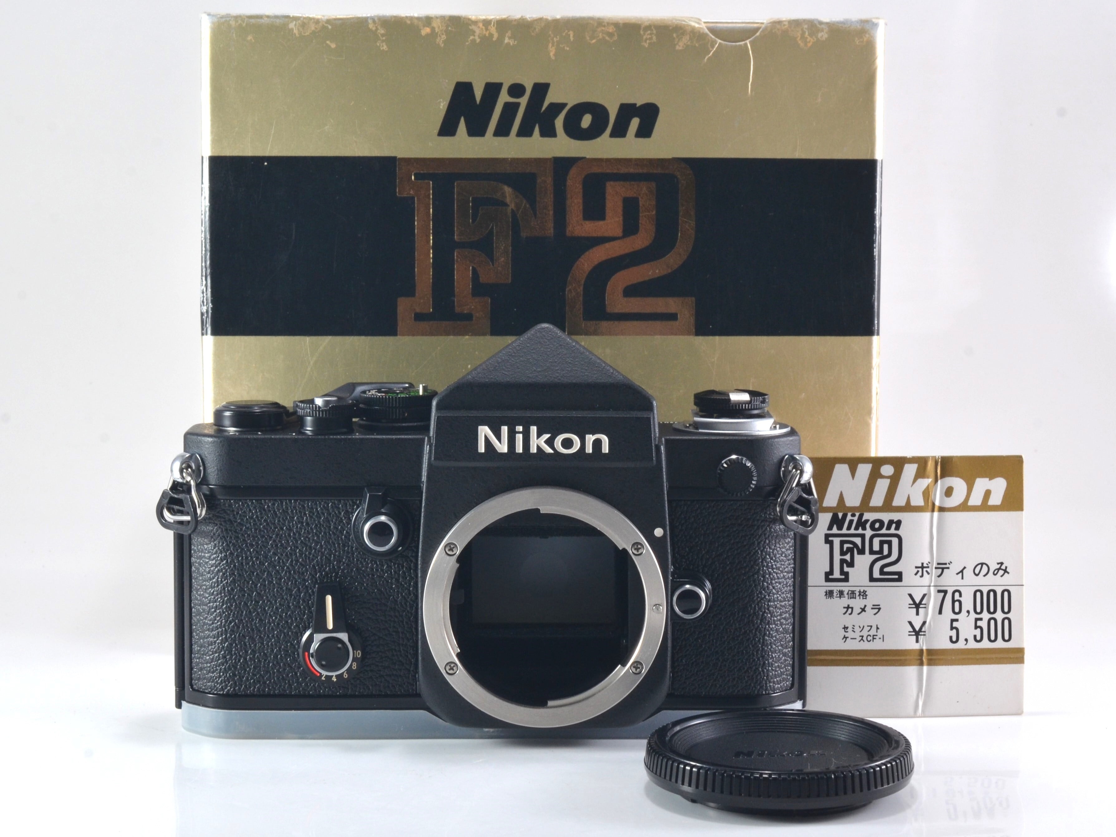 Nikon F2 Titan チタン ボディ ノーネーム 元箱付 整備済 ニコン
