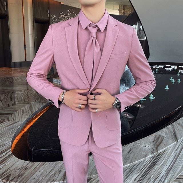 予約販売】メンズ スーツ 無地 シック ブラック ベージュ グリーン