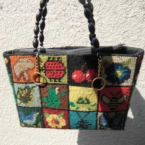 Needle point hand bag／ニードルポイント ハンド バッグ | BIG TIME