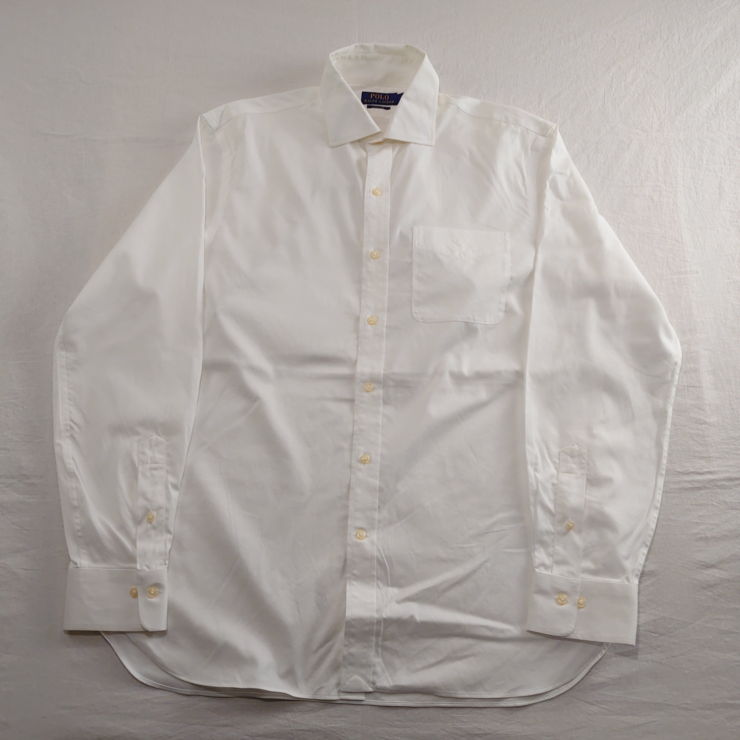 大人気】Ralph Lauren ラルフローレン 白シャツ ホワイトポニー刺繍