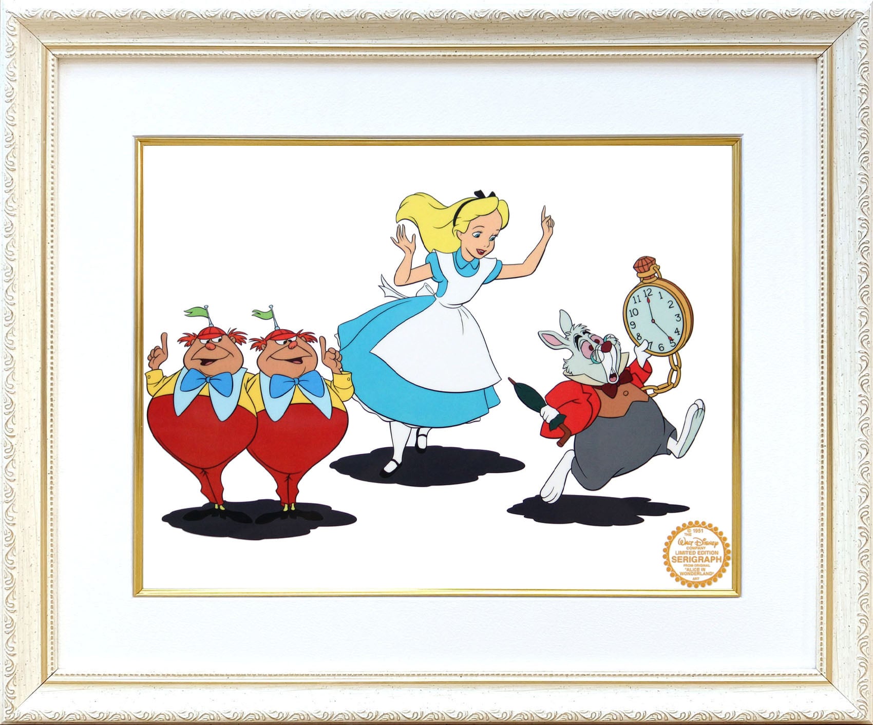 ディズニー セル画「不思議の国のアリス2」額縁2種選択可 展示用フック
