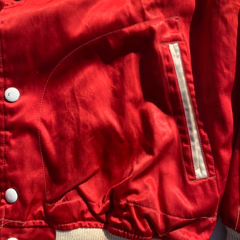 40's 50's EMPIRE エンパイア サテン スタジャン ボタスタ 赤 レッド