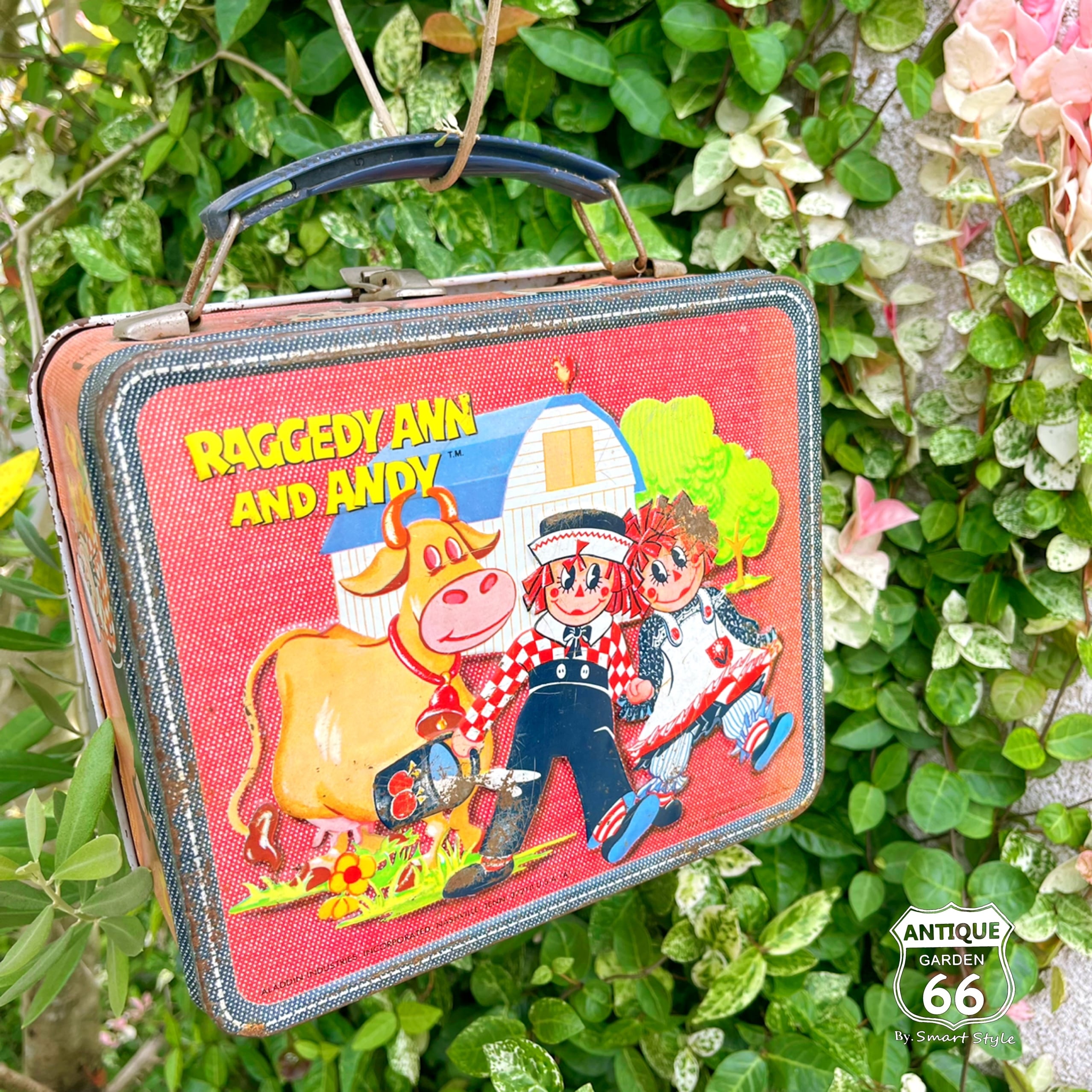 70's USA ラガディ・アン & アンディ アラジン製 メタル ランチ