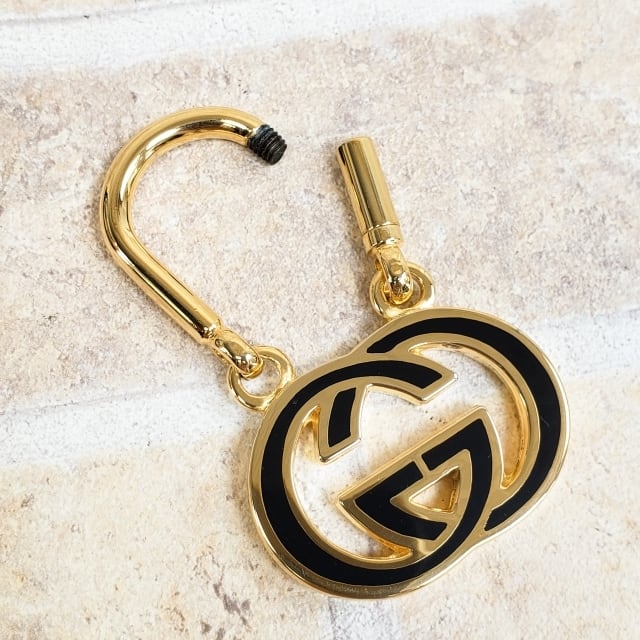 未使用 オールドグッチ ☆ ヴィンテージ GG キーホルダー イタリア製