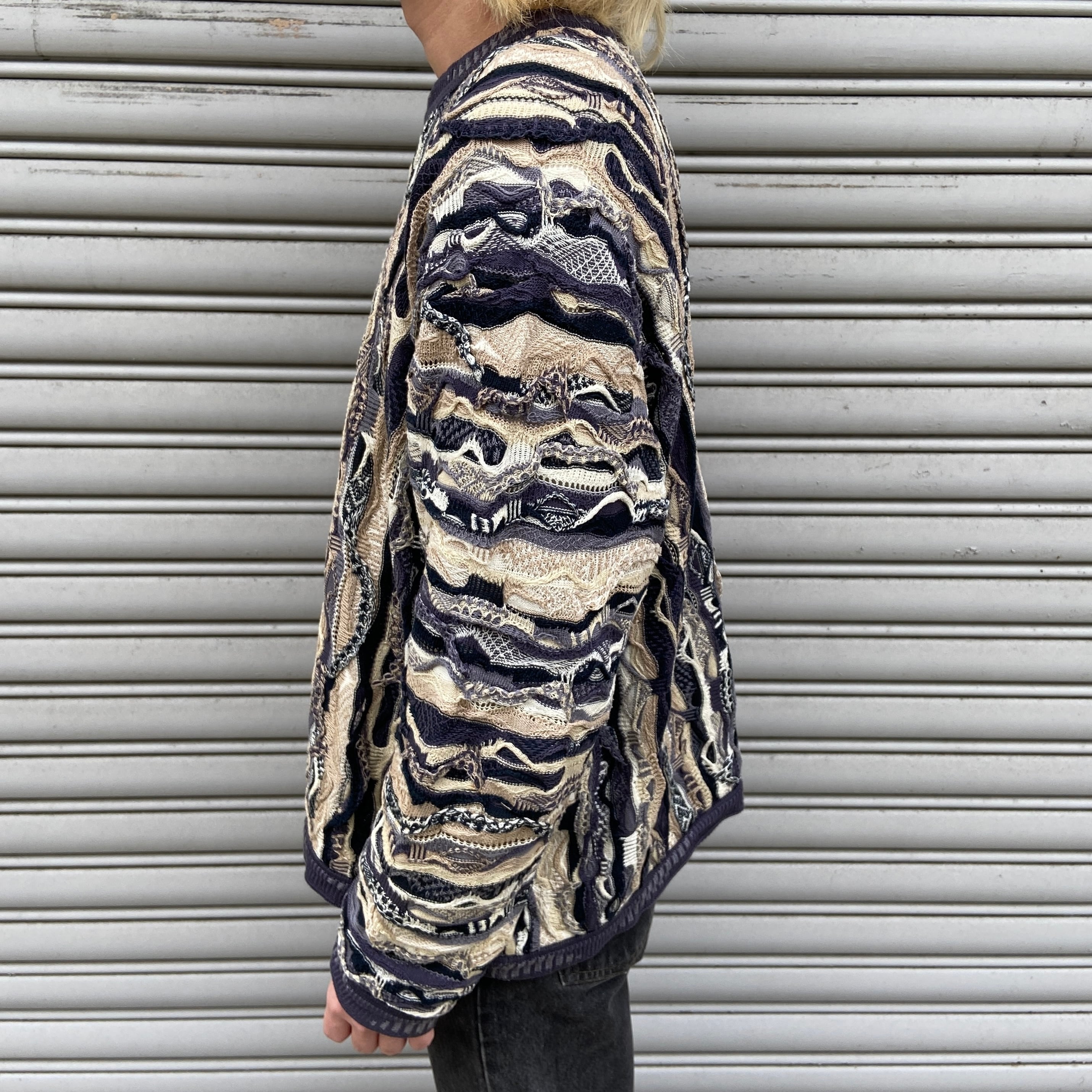 90s COOGI クージー オーストラリア製 総柄3Dニット L | 古着屋 Uan