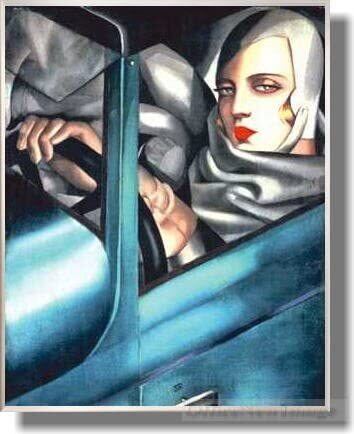 タマラ・ド・レンピッカ *オートポートレート 1925【ポスター＋