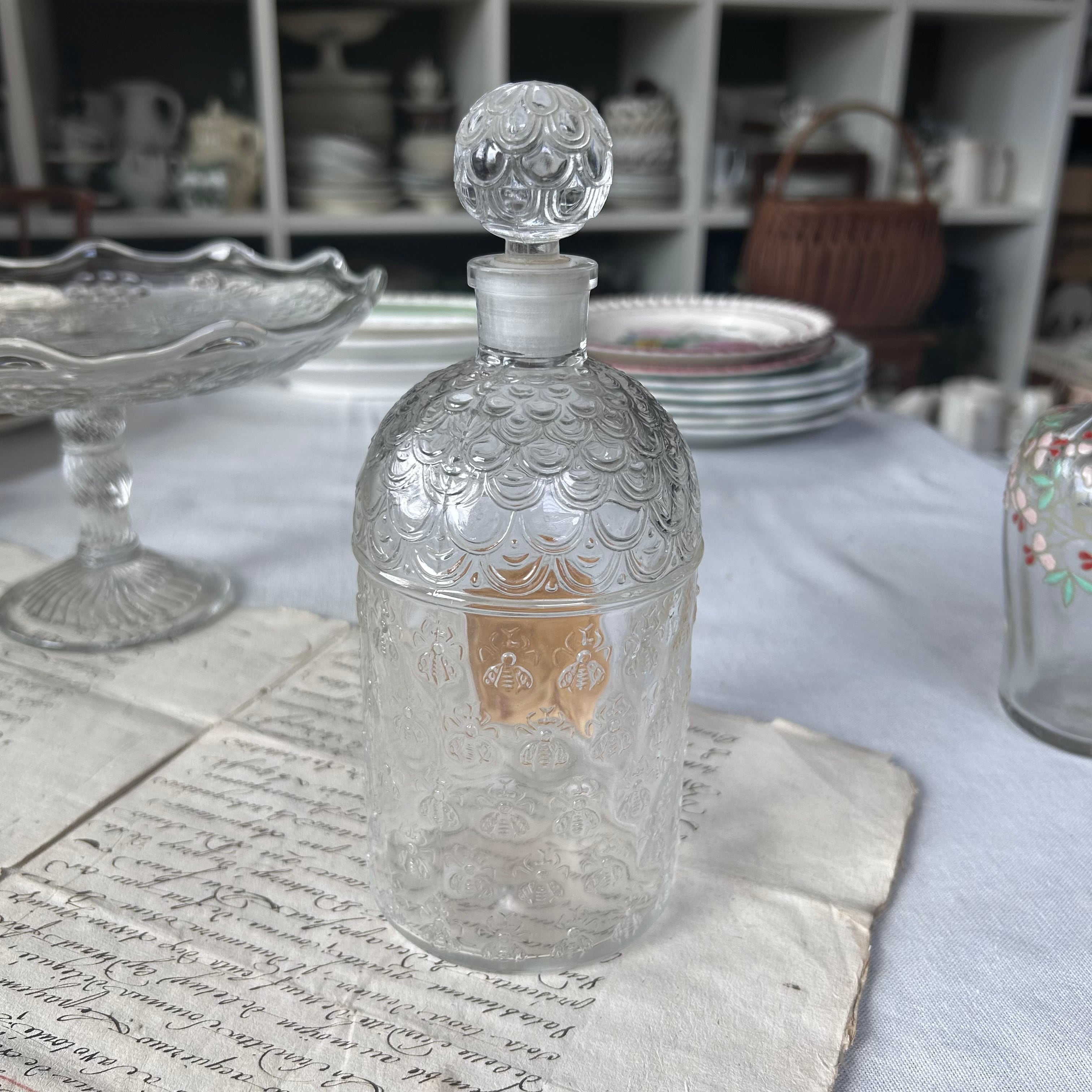 フランスアンティーク】 ゲラン 香水瓶 ガラスボトル | ｱﾝﾃｨｰｸ ﾎﾞﾝﾇ ｼｬﾝｽ