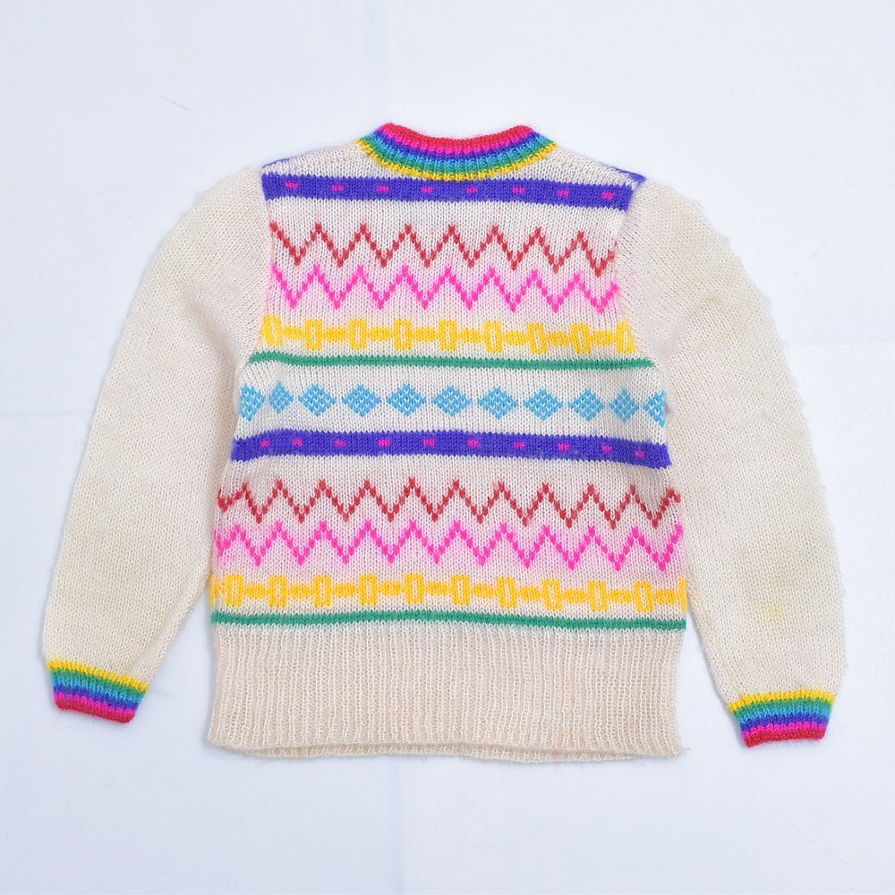 Baby 80s yamamoto kansai やまもと寛斎 顔タグ ボーダー ニット